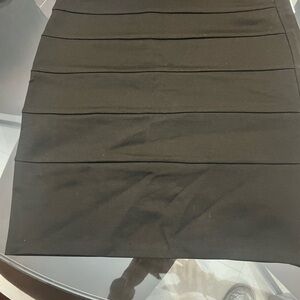 Michael Kors Black Paneled Pencil Skirt